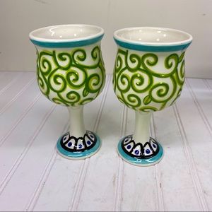 Nicole Engblom  ceramic whimsical goblets